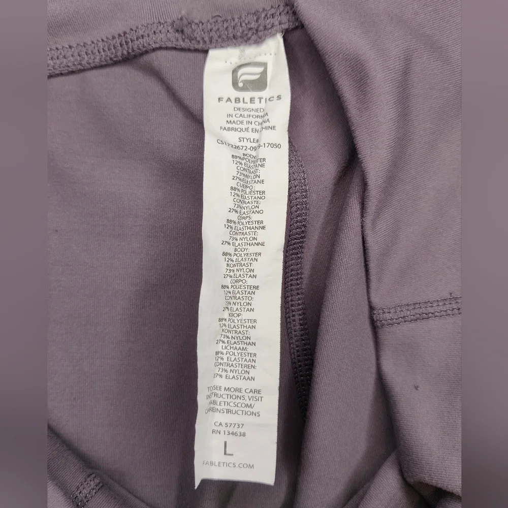 Fabletics Mauve Activewear Leggings - Picture 4 of 4